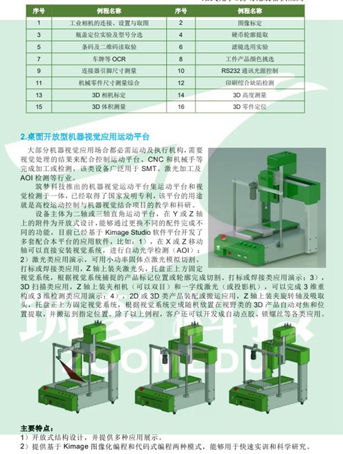 機器(qì)視(shì)覺實驗室建設方案（本科）