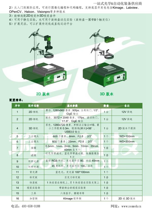 機器(qì)視(shì)覺實驗室建設方案（高(gāo)職）